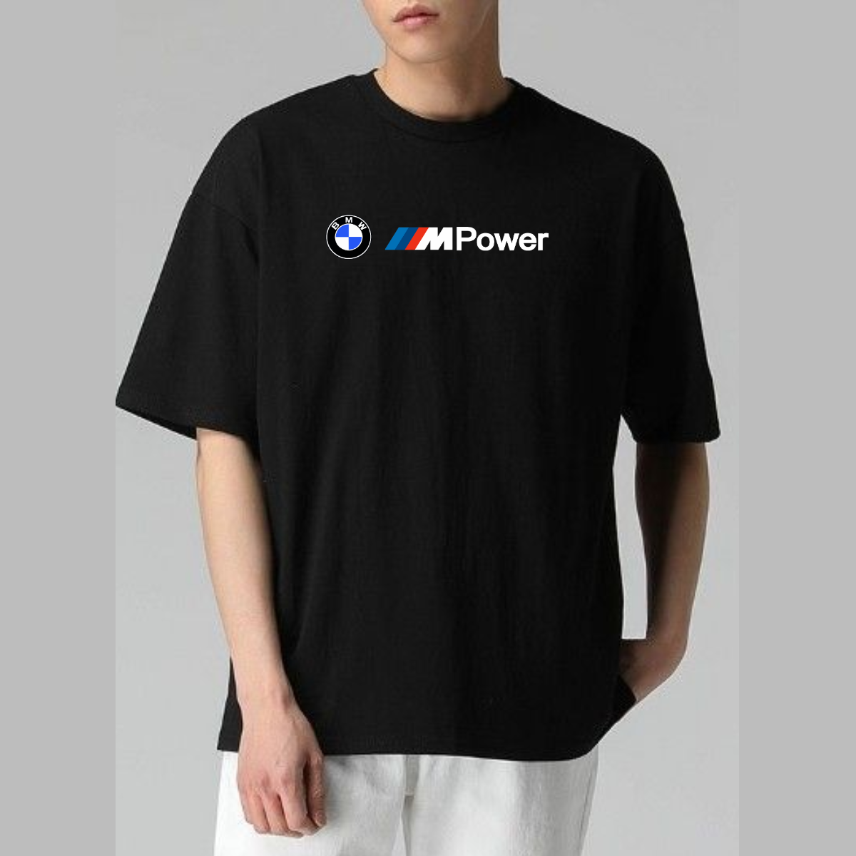 Men BMW Graphic Printed Oversize T-shirt