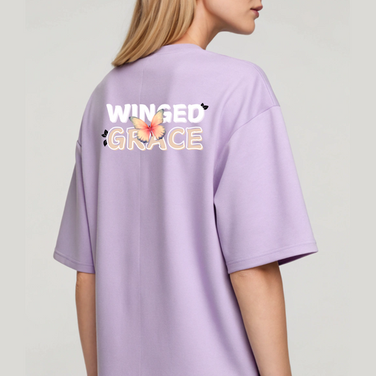 Women Grace Graphic Print Oversize T-shirt